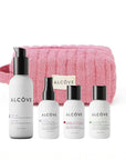 Alcôve Style to Go Hair Kit including 4 products and a pouch for style