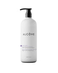 White bottle of Alcove Restructuring Mark 500 ml with pump on a white background