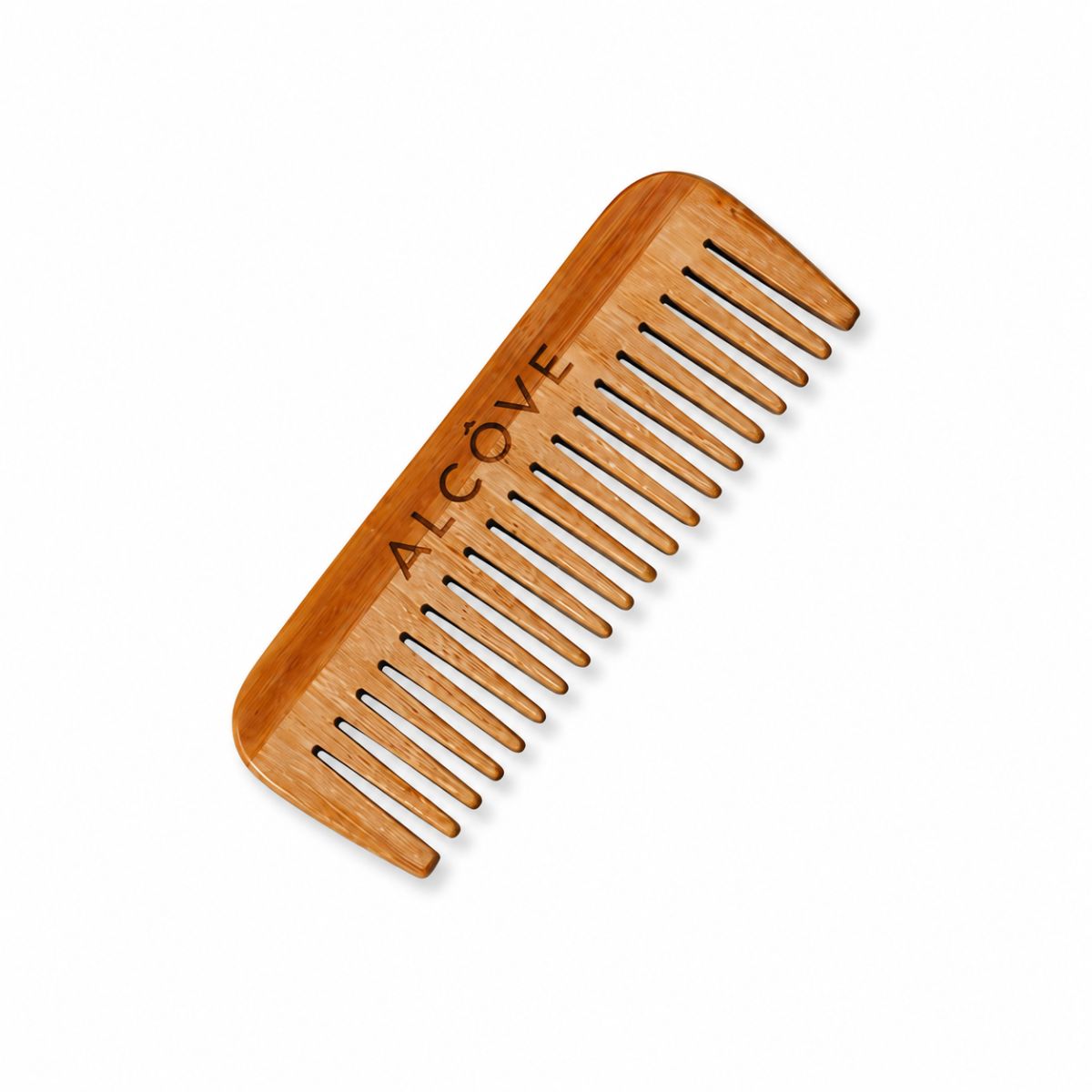 Bamboo Comb with Alcôve written on it
