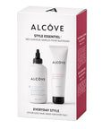 Image showing the Alcove Hair Everyday Style Hair Kit including a daily shampoo and molding paste