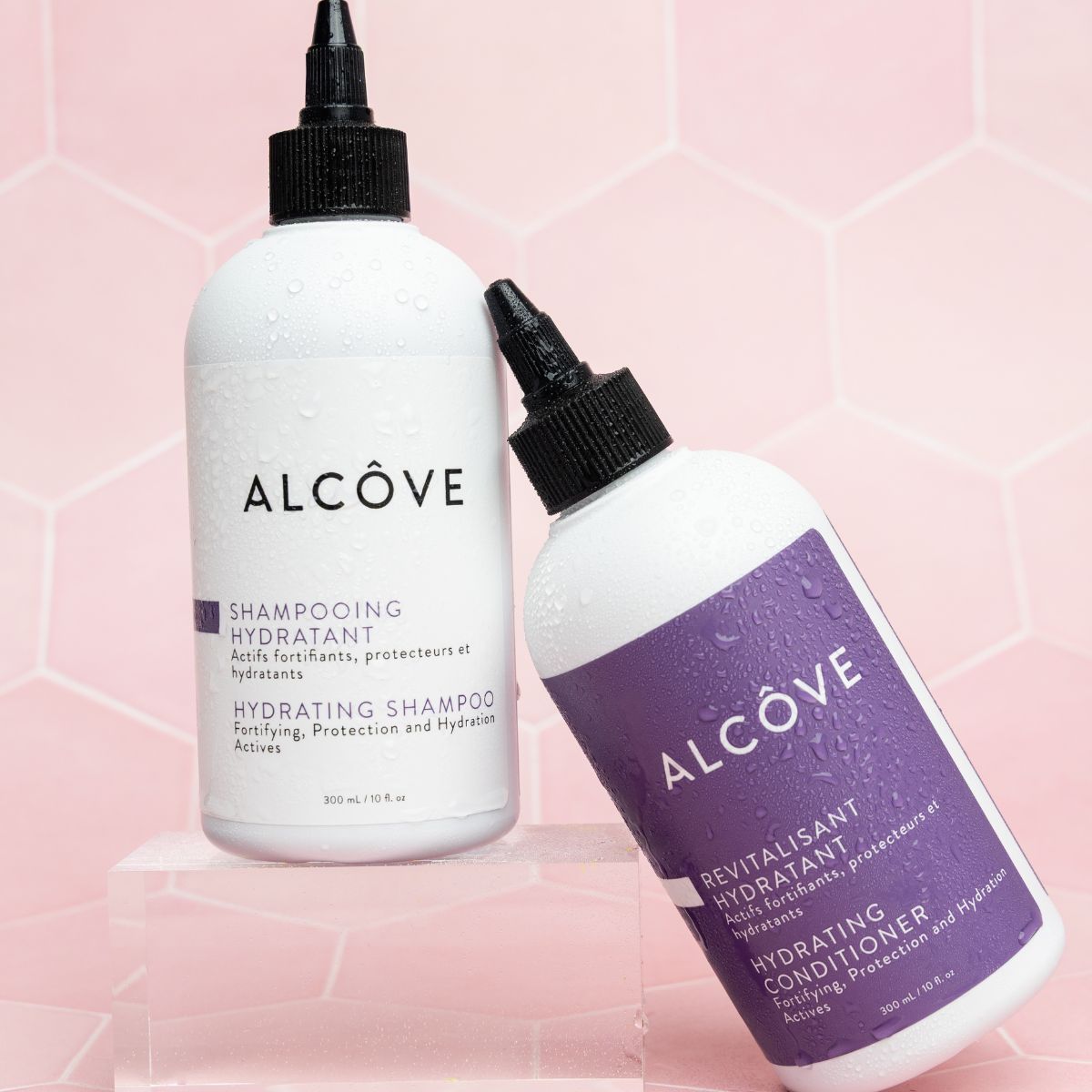 Image showing the Alcôve Hair Hydrating Duo including a Hydrating Shampoo and Hydrating Conditioner