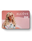 Alcove Hair $25 Gift Card in pink