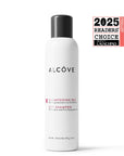 Alcove dry shampoo bottle on a white background with a 2025 Readers' Choice Award logo.