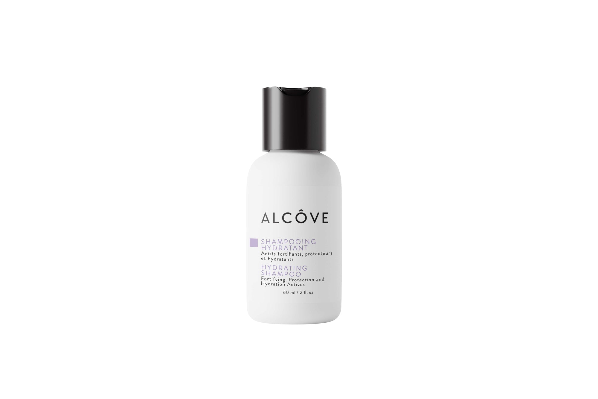 Bottle of Alcôve Mini Hydrating Shampoo Travel Size 60 ml - 2 oz