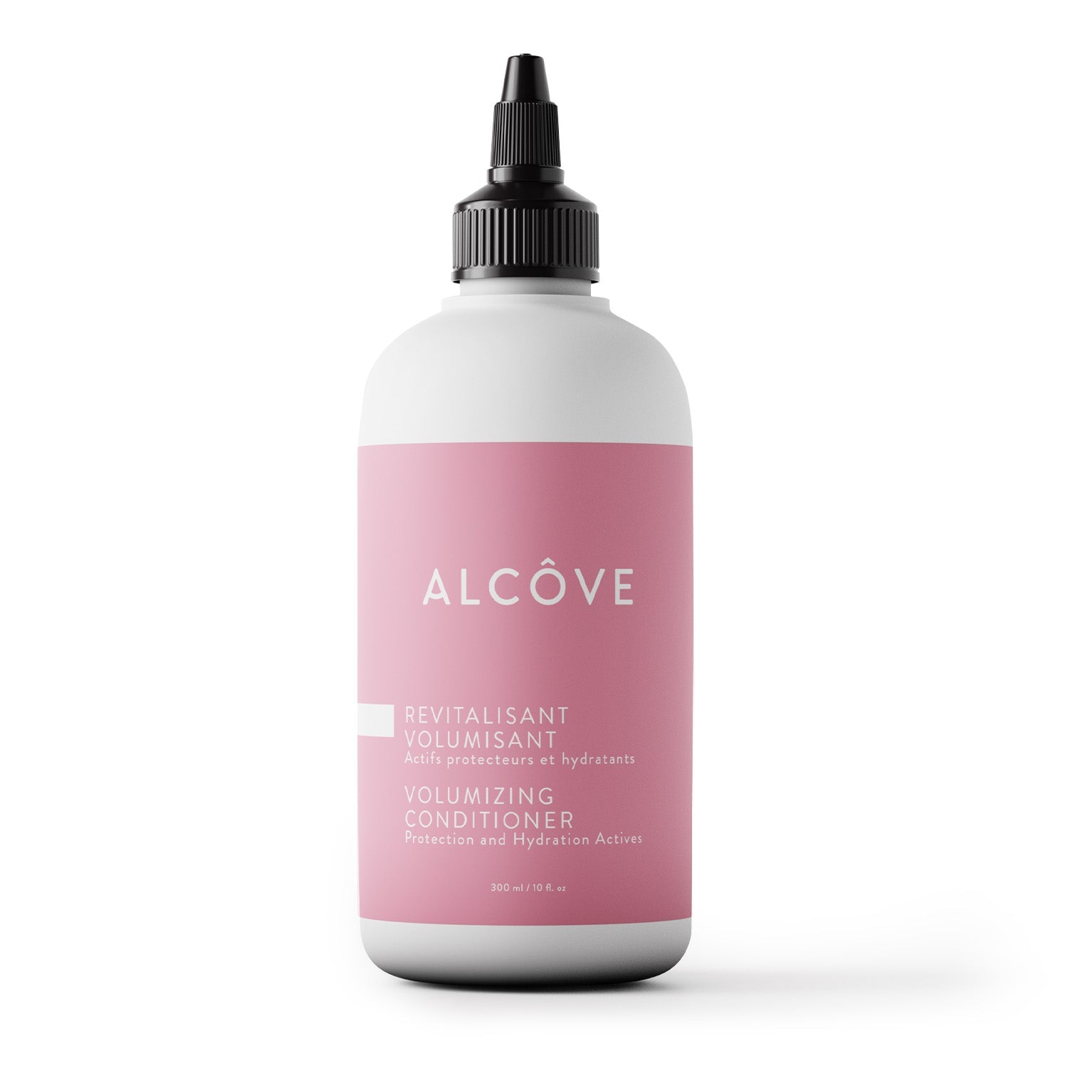 White Alcôve bottle of Volumizing Conditioner for fine hair 300 ml